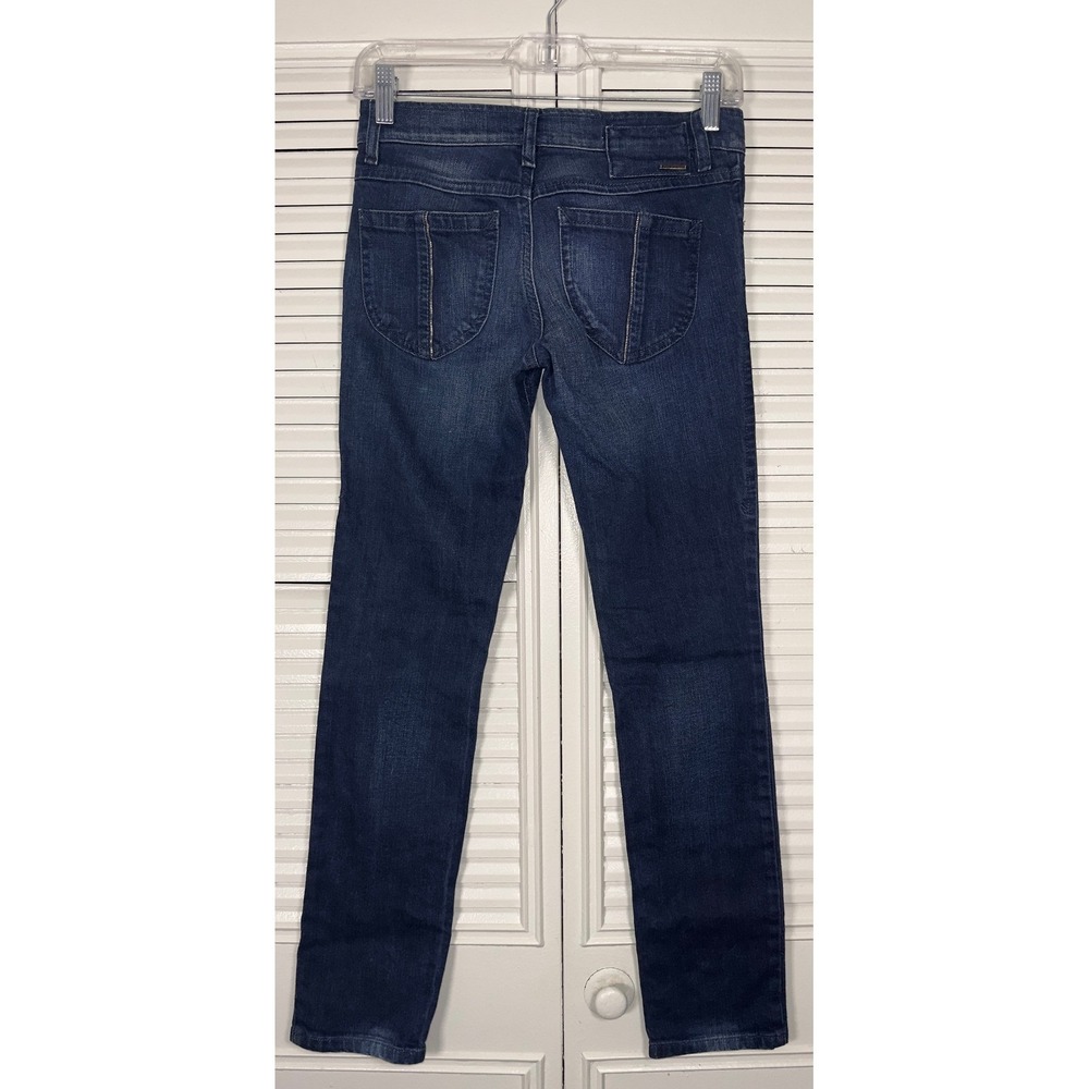 Diesel Zivy Womens Size 24 Low‎ Rise Ankle Zip Stretch Skinny Jeans Dark Wash - Picture 3 of 9
